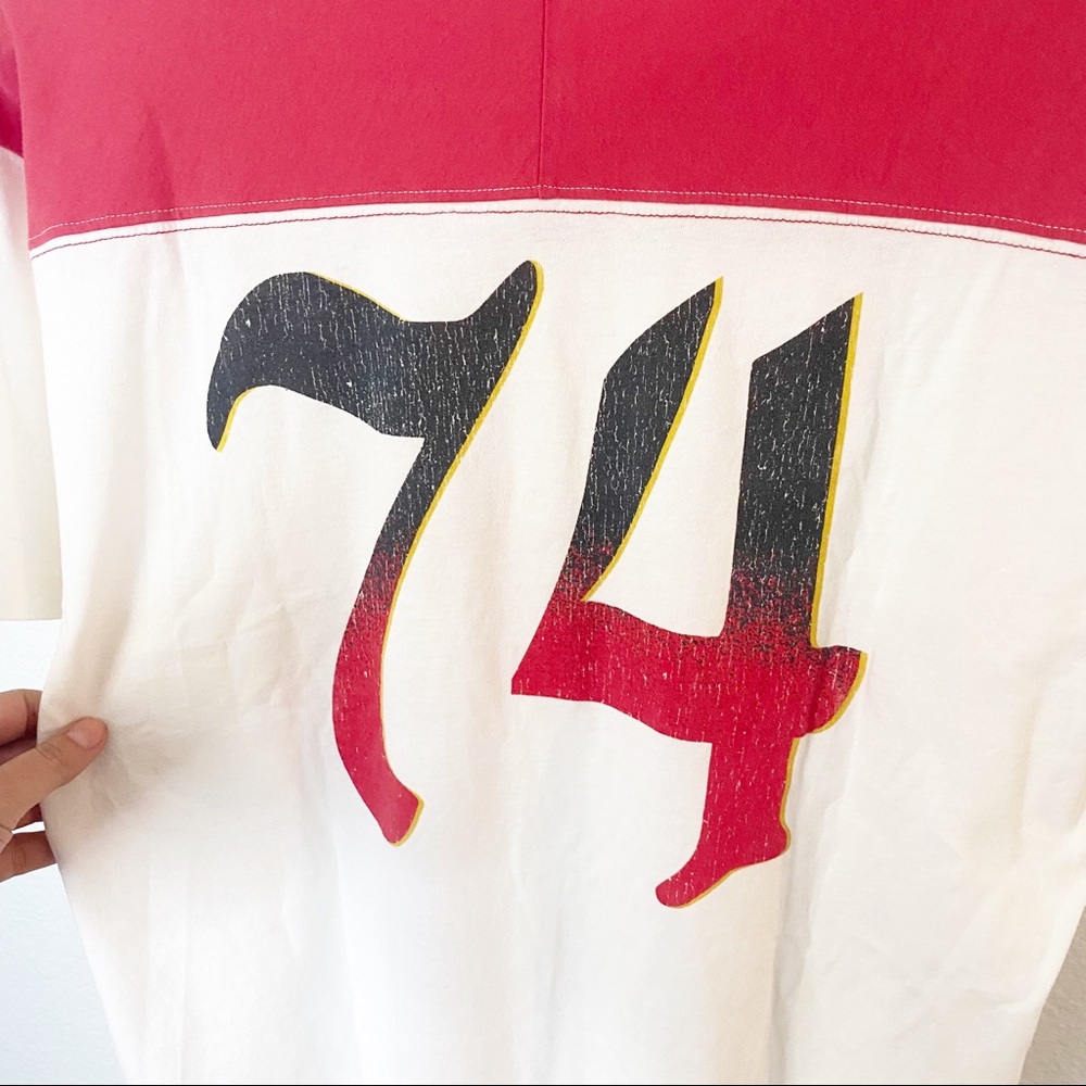 NWT Daydreamer Dream On Varsity Tee in Vintage White - Size Small - Picture 10 of 13